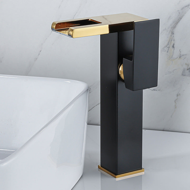 BowLift | Contemporary Sink Faucet Solid Color Low Arc Bathroom Sink Faucet