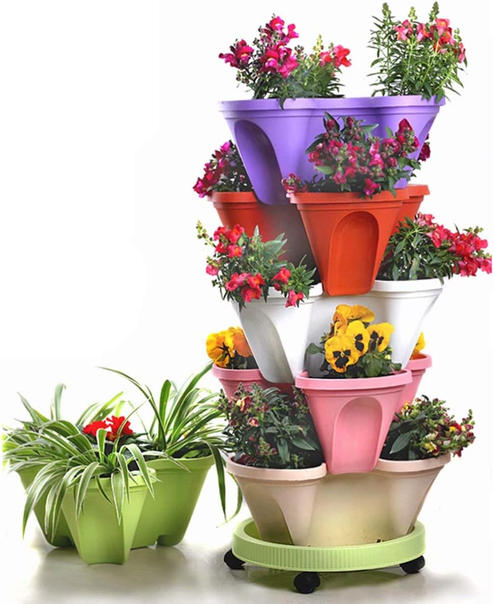 BowLift | 6-Layer Vertical Plant Tower – Three-dimensional Flowering System for the Garden