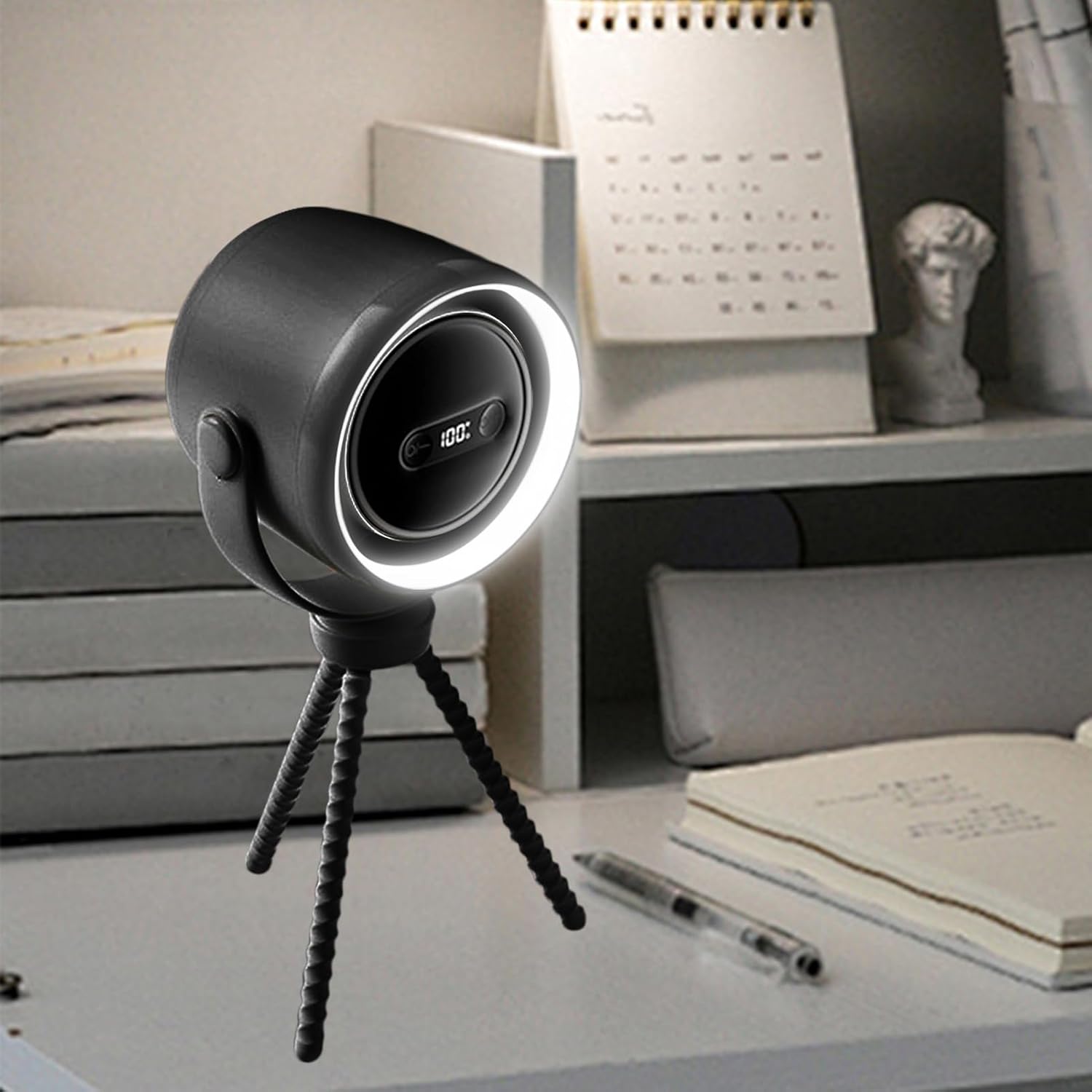 BowLift | Rechargeable Clip-On Stroller Fan with Night Light 100 Speeds