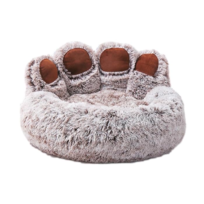 PawCuddle • Plush Paw-Shaped Dog Bed