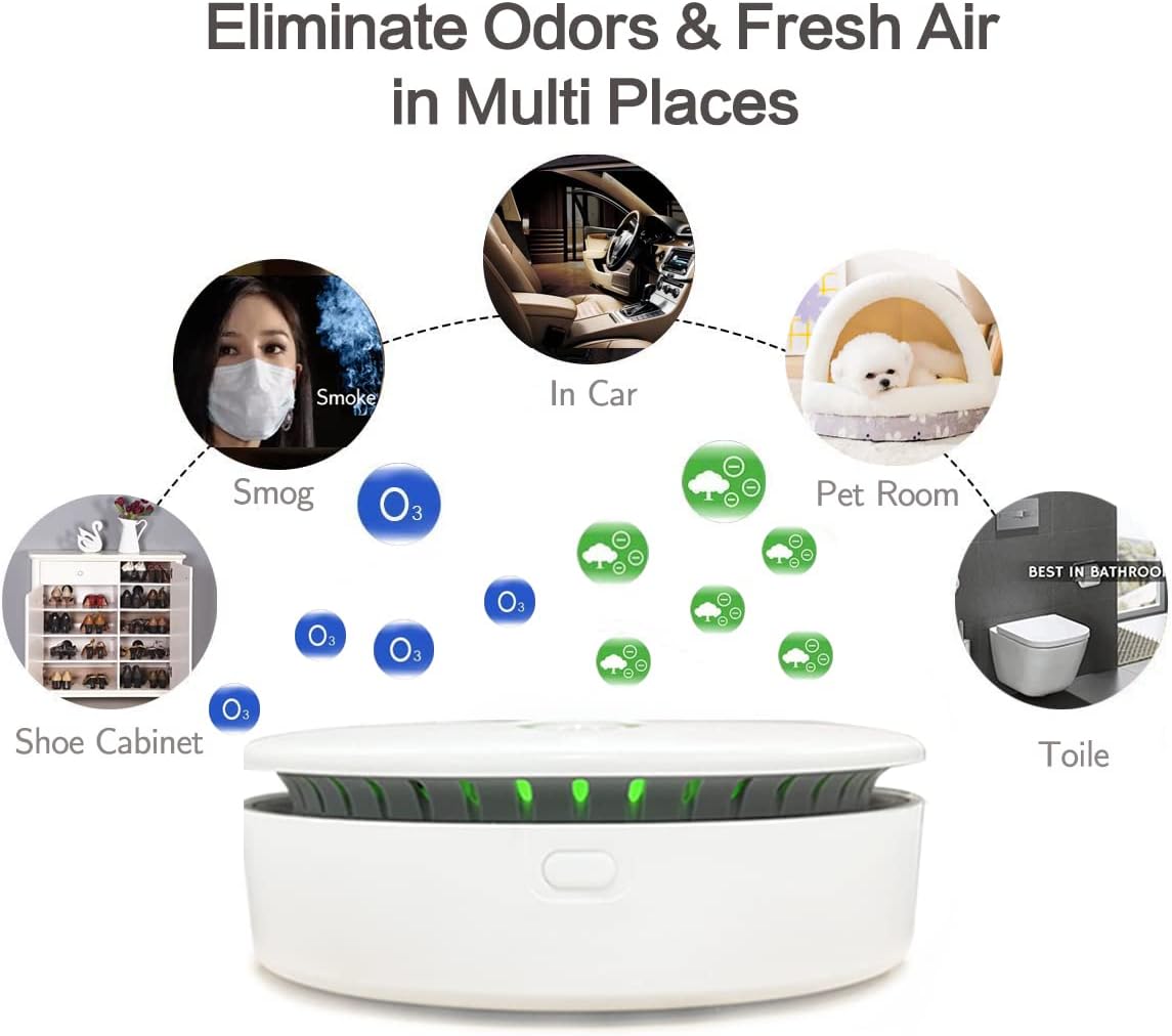 BowLift | FreshAir Ozone Odour Eliminator – Portable Air Purifier for Smoke, Pet Smells & Household Odours