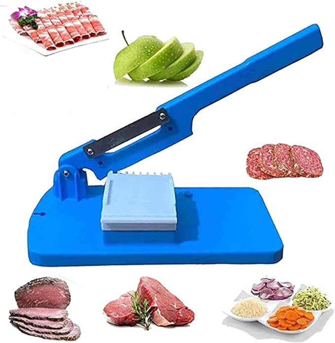 BowLift | Manual Multifunctional Food Slicer – Robust Meat & Vegetable Slicer for Frozen Goods