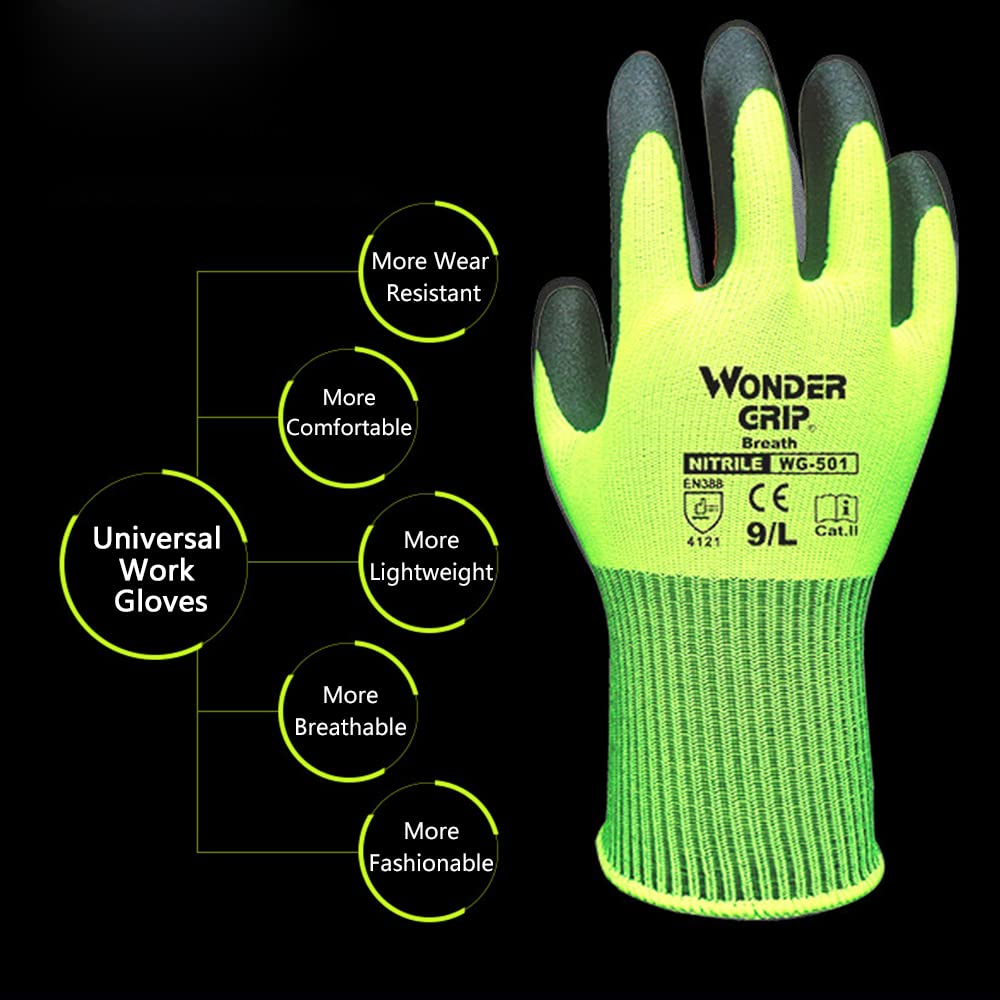 BowLift | Work Gloves with Wonder Grip – Non-Slip Gloves for Gardening and Craftsmanship
