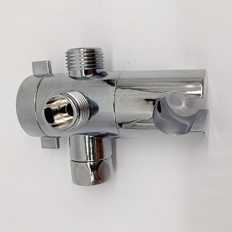 BowLift | Wall Mounted Round Shower Modern Style Metal Double Shower Heads
