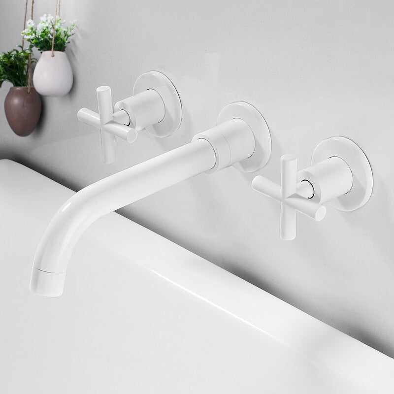 BowLift | 3 holes faucet 2 cross handle wall-mounted faucet for the bathroom