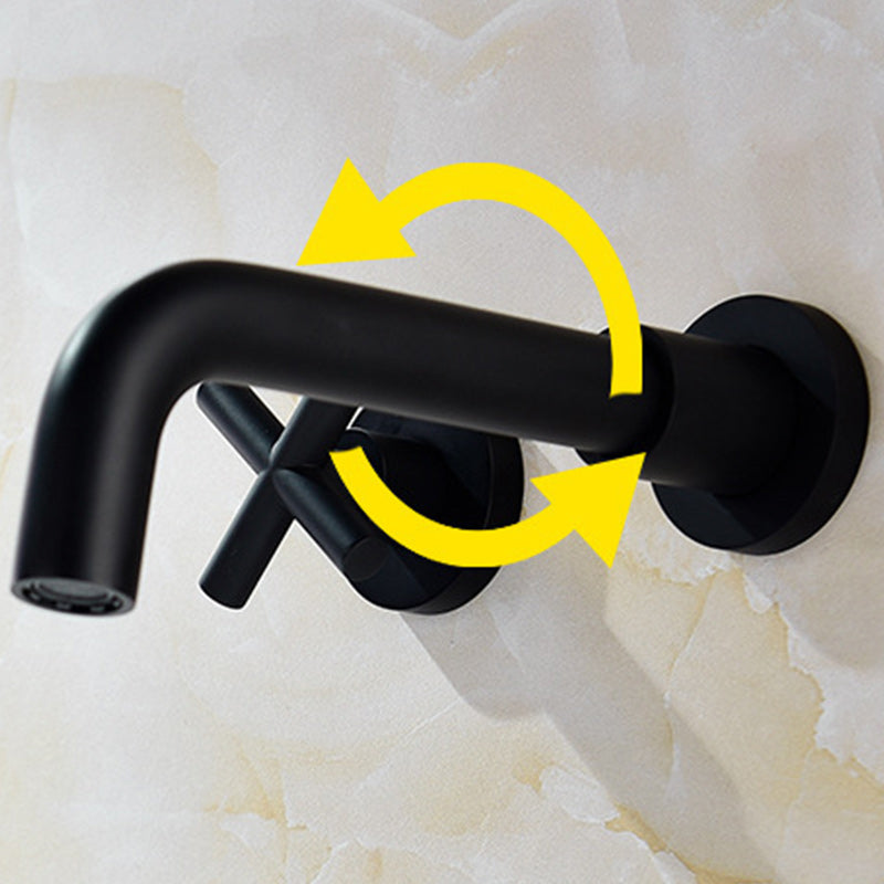 BowLift | 3 holes faucet 2 cross handle wall-mounted faucet for the bathroom