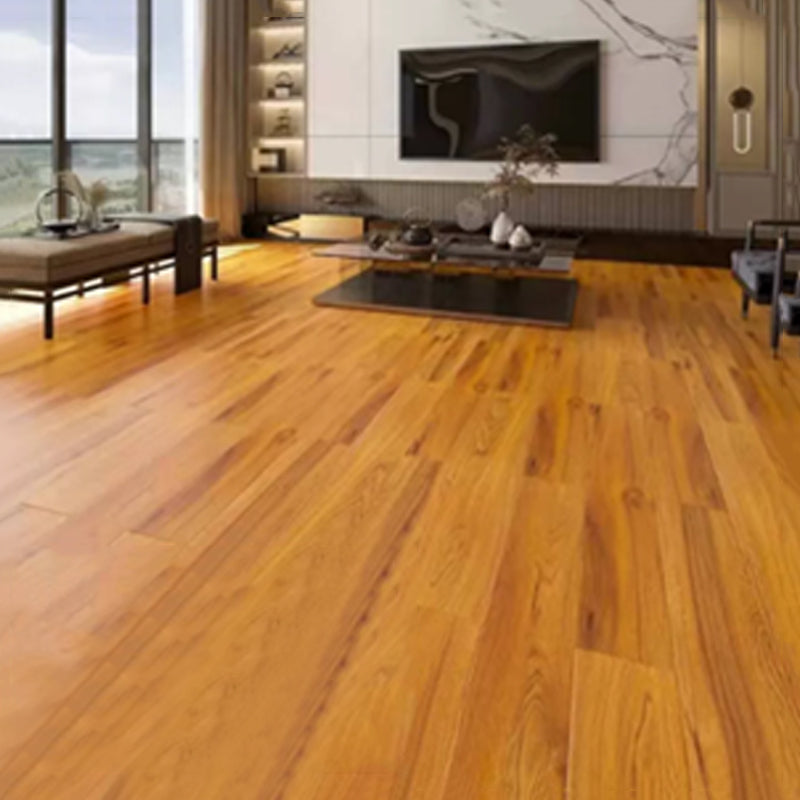 BowLift | 49"x8" width E0 natural solid wood laminate flooring, click-lock, waterproof
