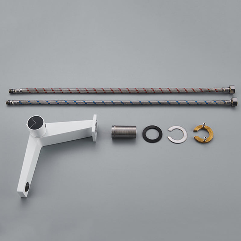 BowLift | Modern Bathroom Sink Faucet Brass Knob Handle Low Arc Basin Faucet