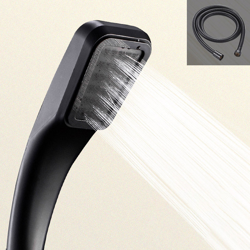 BowLift | Contemporary Showerhead Round Handheld Showerhead Combination in Black