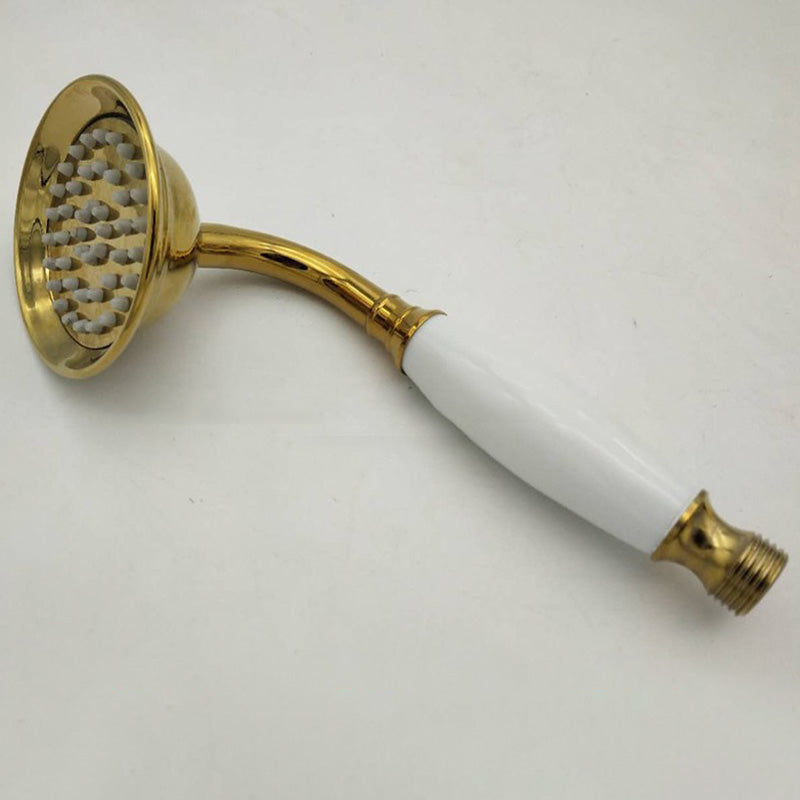 BowLift | Traditional Handheld Shower Head with Hose Polished Brass Wall Mounted Shower Head