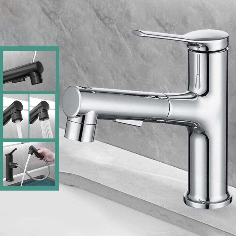 BowLift | Contemporary Single Color Faucet Low Arc Centerset Sink Faucet for Bathroom
