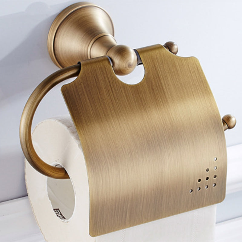 BowLift | Metal Bathroom Set 4-Piece Traditional Style Gold Bathroom Hardware Set