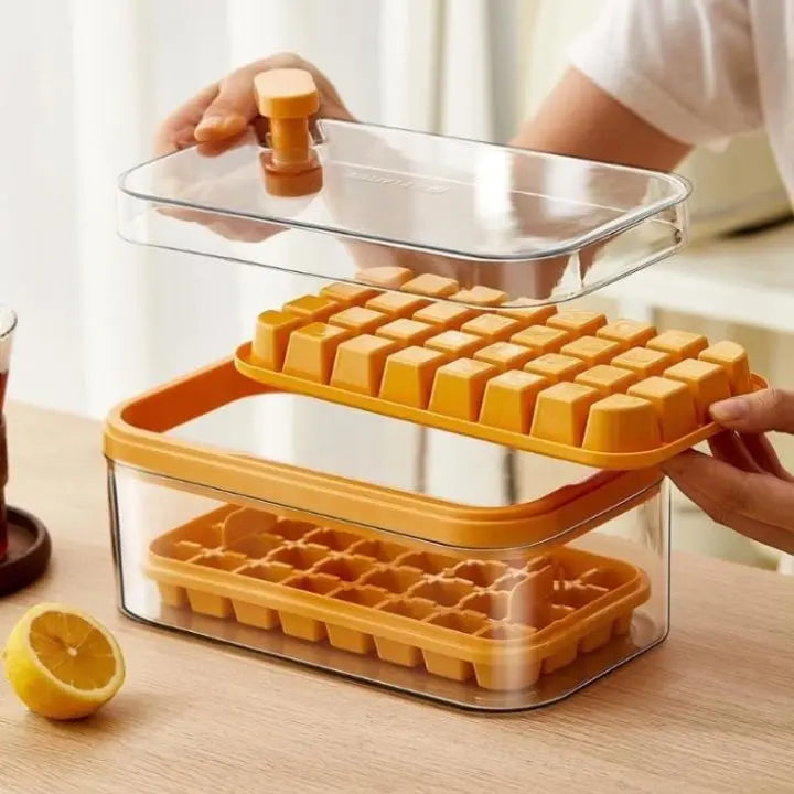 BowLift | 64-piece Silicone Ice Cube Set – with Lid & Scoop