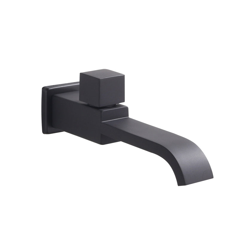 BowLift | Contemporary Wall Mounted Bathroom Faucet Handle Knob Solid Brass Square Faucet