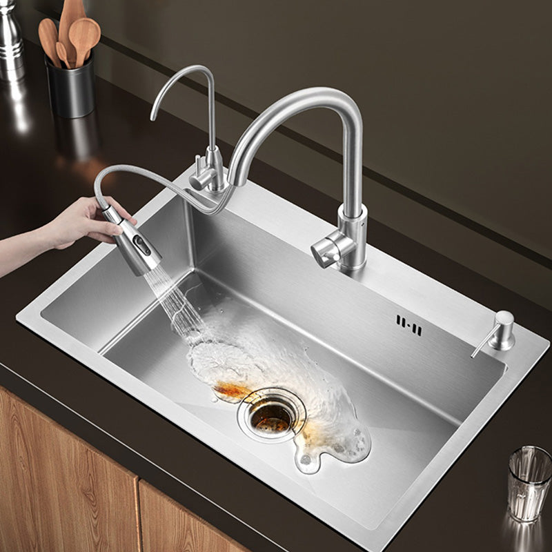 BowLift | Contemporary Style Kitchen Sink Stainless Steel Color Fast Built-In Sink