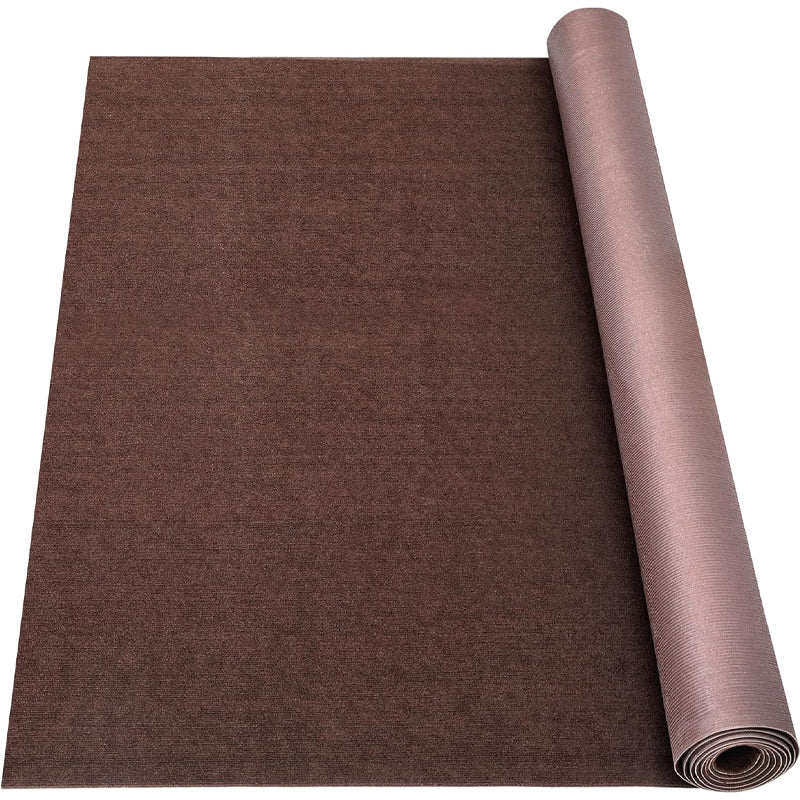 BowLift | Marine Carpet Deep Brown 6 FT × 14 FT Indoor/Outdoor Marine Carpeting with Water-Proof TPR Backing
