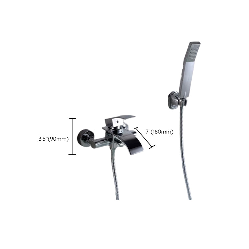 BowLift | Bathroom Bathtub Pull-Out Wall-Mounted Hand Shower Fixed Bathtub Faucet