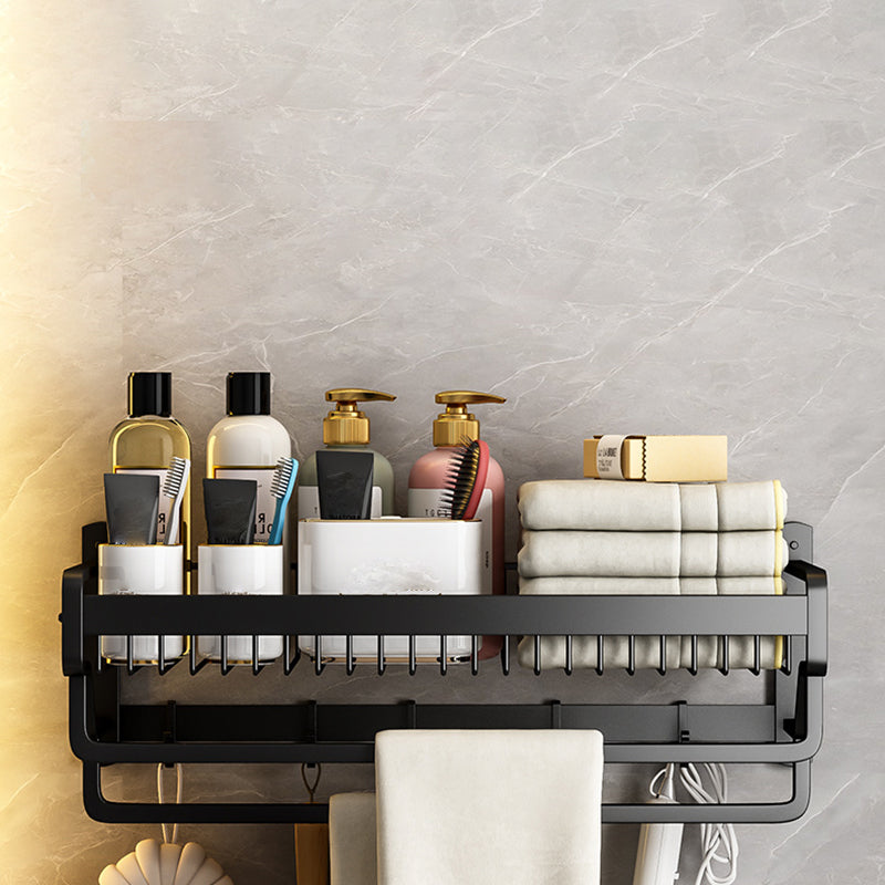 BowLift | Modern black metal bath hardware set towel bar bathroom hardware set