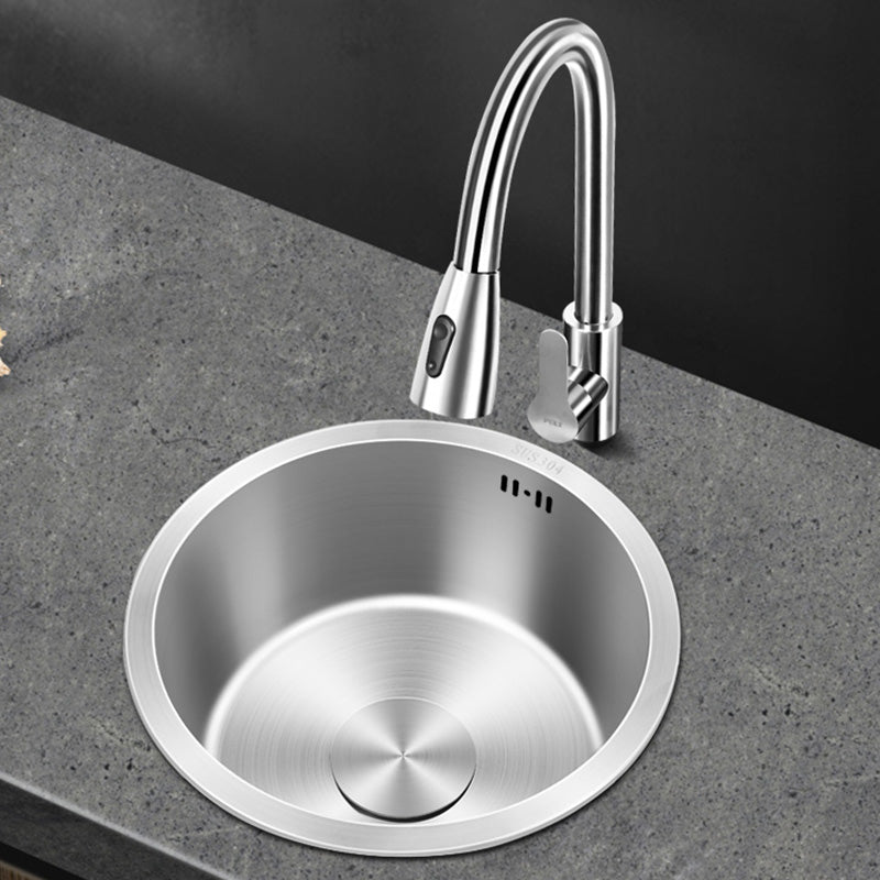 BowLift | Contemporary Style Kitchen Sink Stainless Steel Round Kitchen Sink