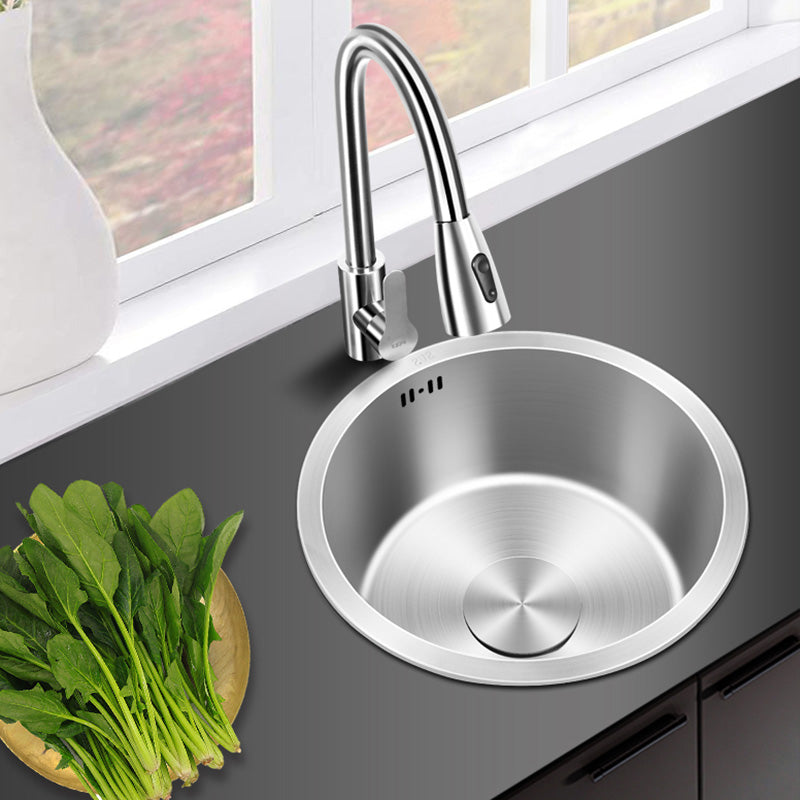 BowLift | Contemporary Style Kitchen Sink Stainless Steel Round Kitchen Sink