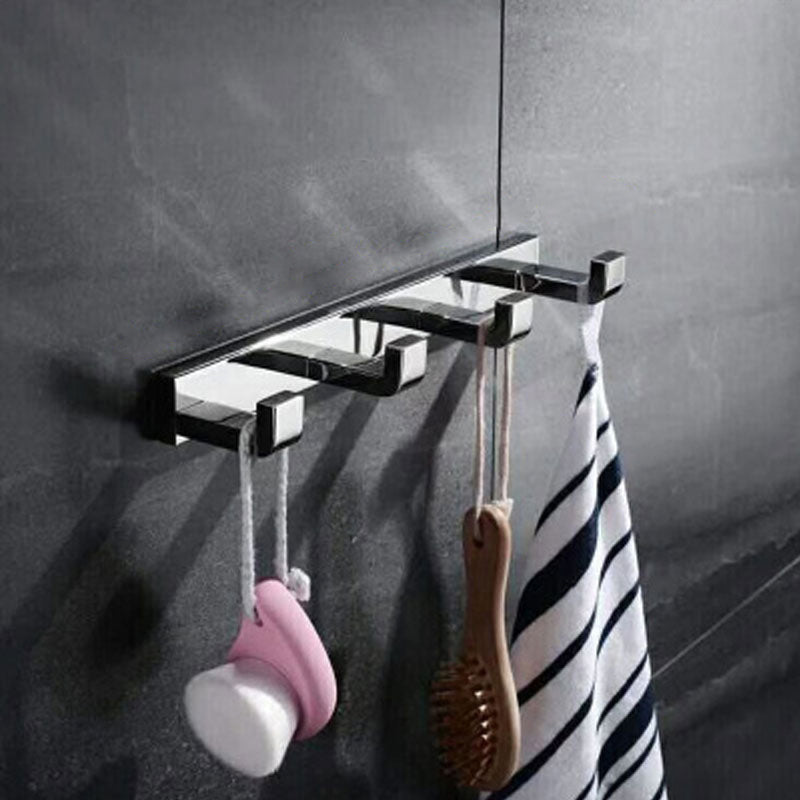BowLift | Polished Chrome Modern Bathroom Accessory Set made of Stainless Steel Towel Holder/Soap Dish