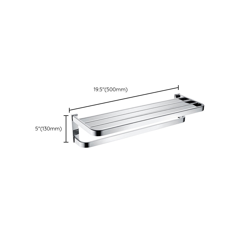 BowLift | Polished Chrome Modern Bathroom Accessory Set made of Stainless Steel Towel Holder/Soap Dish