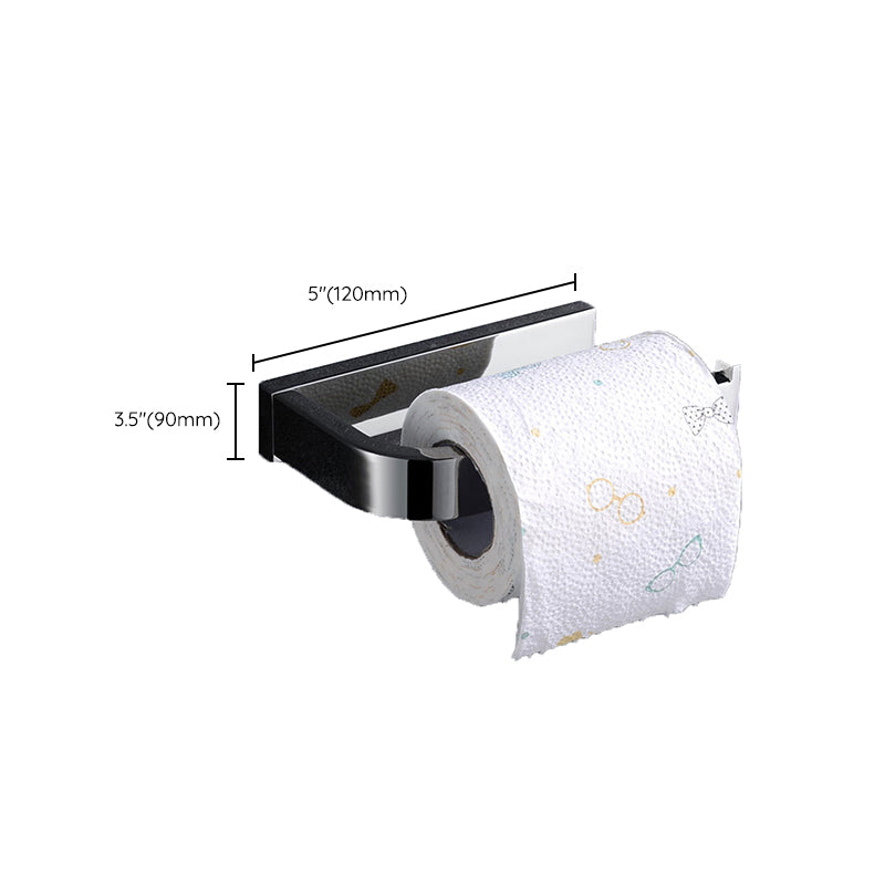 BowLift | Polished Chrome Modern Bathroom Accessory Set made of Stainless Steel Towel Holder/Soap Dish