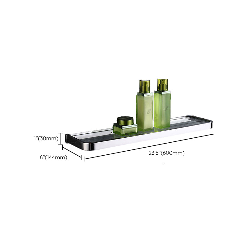 BowLift | Polished Chrome Modern Bathroom Accessory Set made of Stainless Steel Towel Holder/Soap Dish