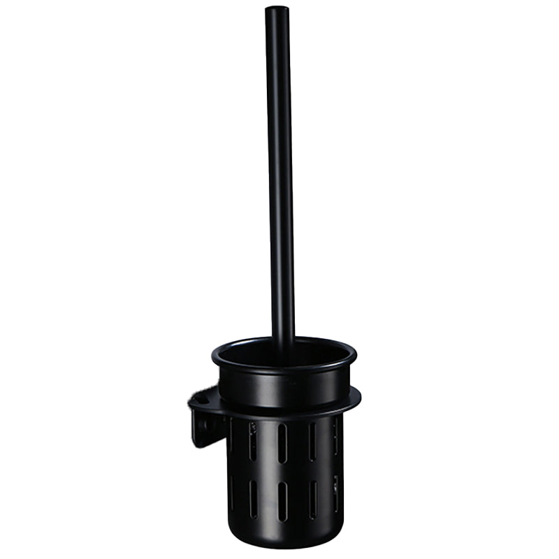 BowLift | Contemporary Bathroom Accessory Set Black Surface Bathrobe Hook/Towel Ring Bar