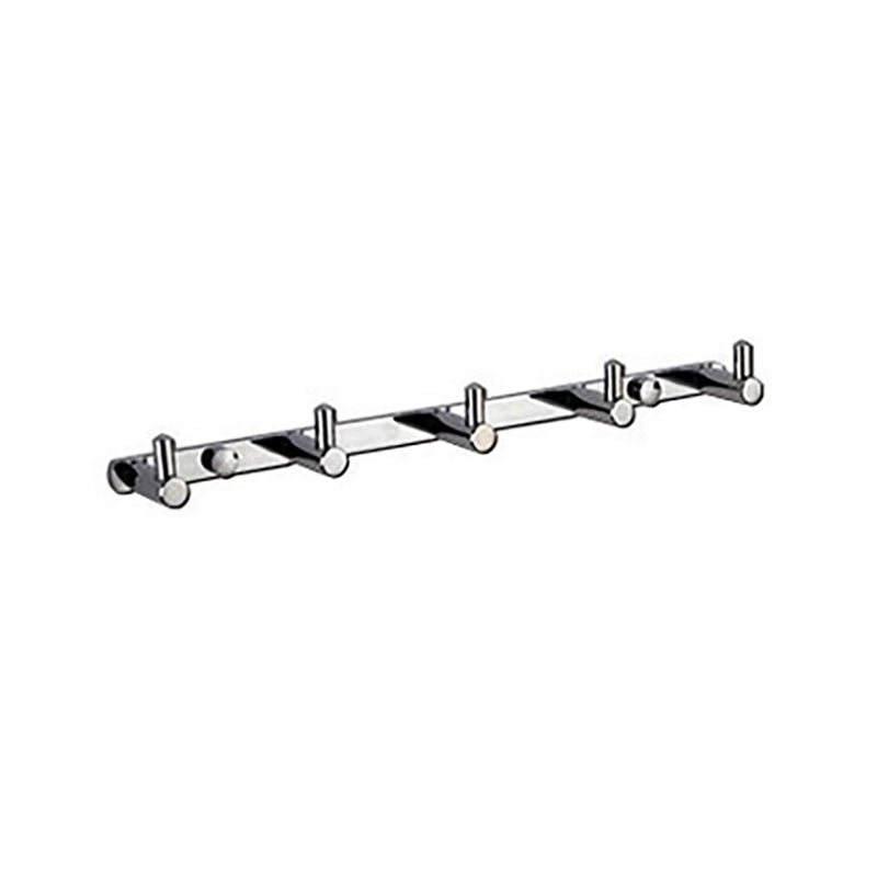 BowLift | Polished Chrome Modern Bathroom Accessory Set Silver Towel Holder/Bath Shelf