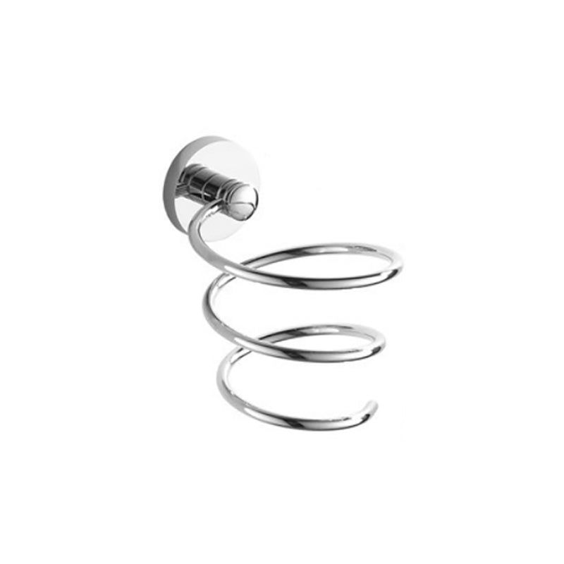 BowLift | Polished Chrome Modern Bathroom Accessory Set Silver Towel Holder/Bath Shelf