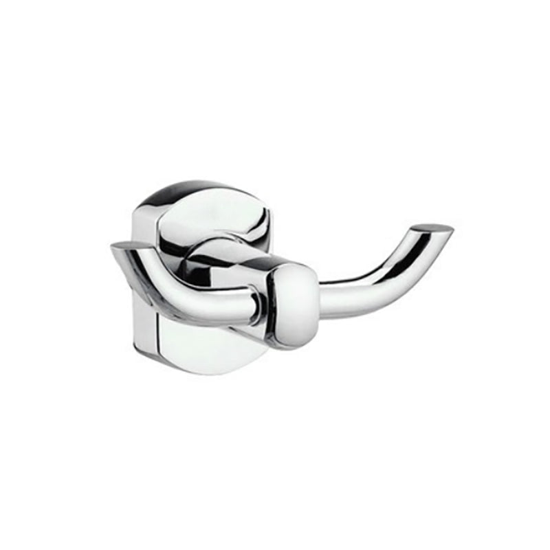 BowLift | Polished Chrome Modern Bathroom Accessory Set Silver Towel Holder/Bath Shelf