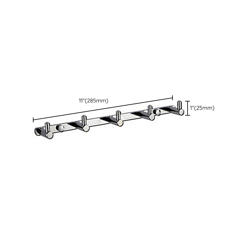 BowLift | Polished Chrome Modern Bathroom Accessory Set Silver Towel Holder/Bath Shelf
