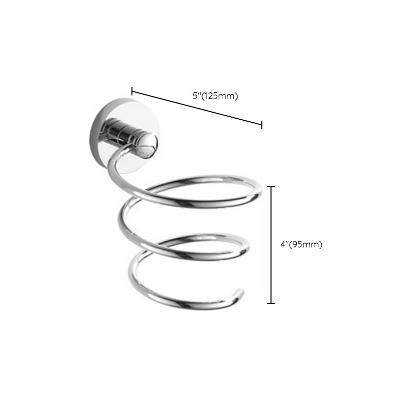 BowLift | Polished Chrome Modern Bathroom Accessory Set Silver Towel Holder/Bath Shelf