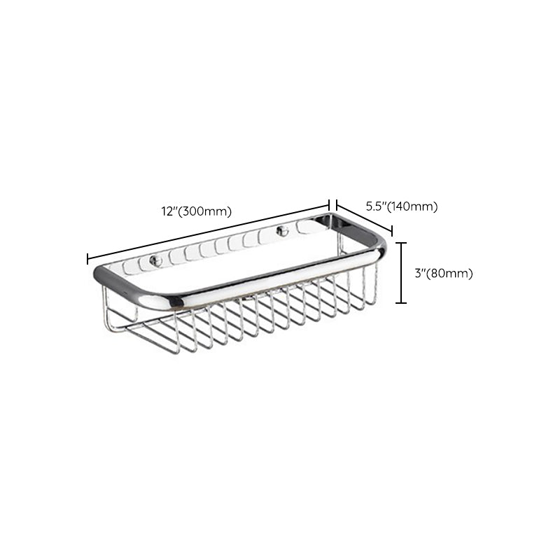 BowLift | Polished Chrome Modern Bathroom Accessory Set Silver Towel Holder/Bath Shelf