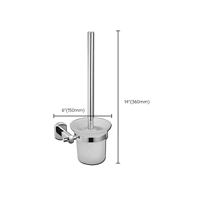 BowLift | Polished Chrome Modern Bathroom Accessory Set Silver Towel Holder/Bath Shelf