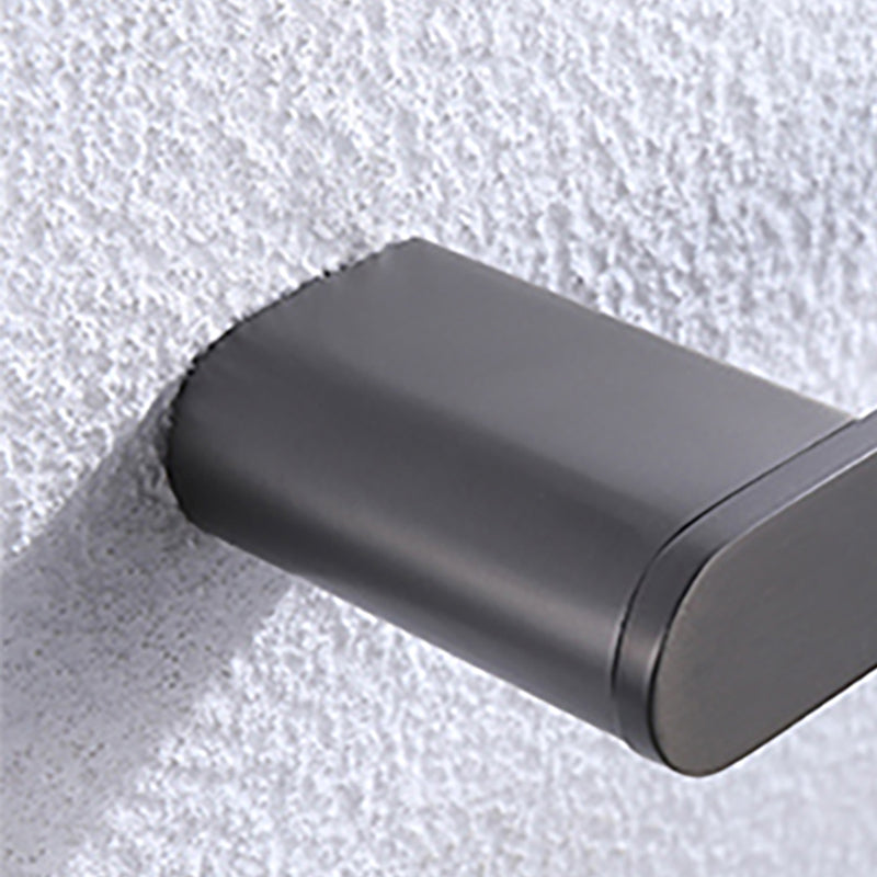 BowLift | Dark gray modern bathroom accessory set stainless steel bathroom accessory set