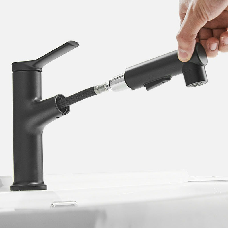 BowLift | Contemporary Sink Faucet Plian Low Arc Center-Set Bathroom Faucet