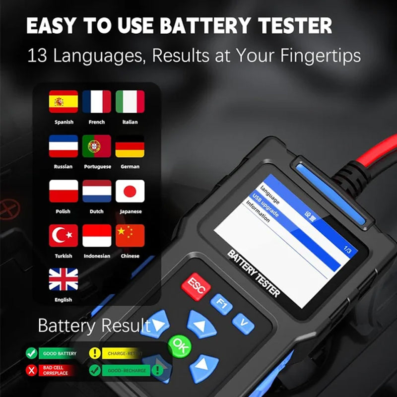 BowLift | BT100 12V Car Battery Load Tester