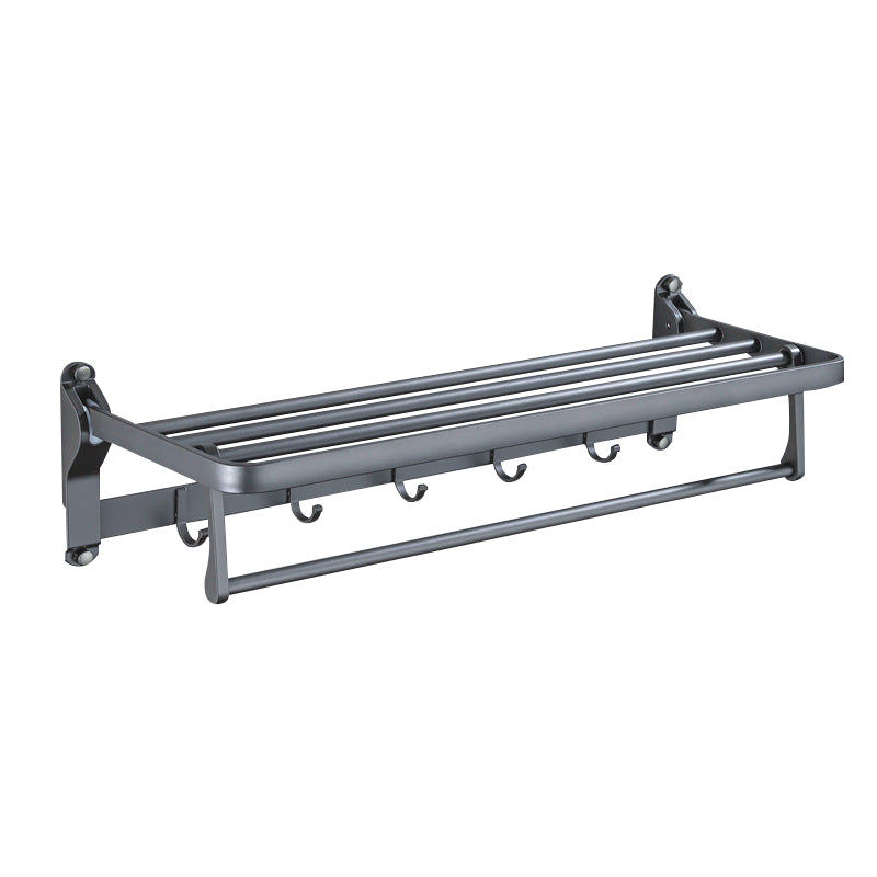 BowLift | Matt gray bathroom accessory set bathroom shelf/towel holder & paper holder included