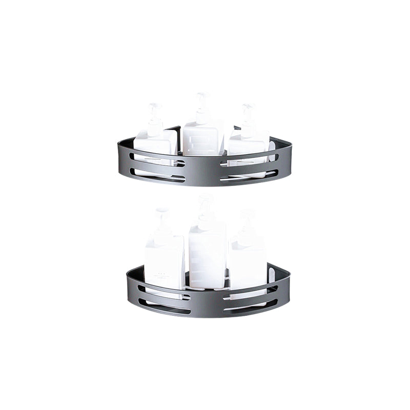 BowLift | Matt gray bathroom accessory set bathroom shelf/towel holder & paper holder included