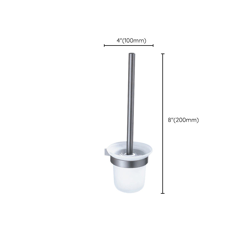 BowLift | Matt gray bathroom accessory set bathroom shelf/towel holder & paper holder included