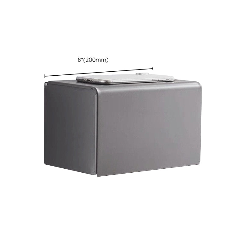 BowLift | Matt gray bathroom accessory set bathroom shelf/towel holder & paper holder included