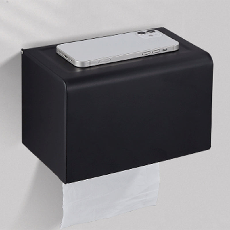 BowLift | Modern Bathroom Accessory Set Matte Black/Grey Bathroom Shelf/Towel Holder & Paper Holder