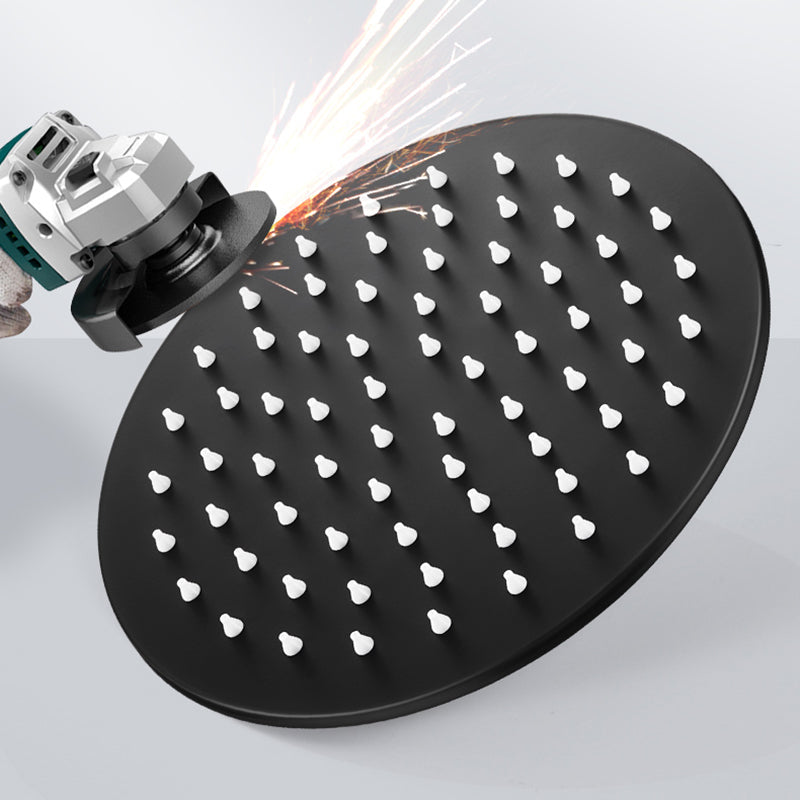 BowLift | Black round fixed shower head Modern design wall-mounted shower head