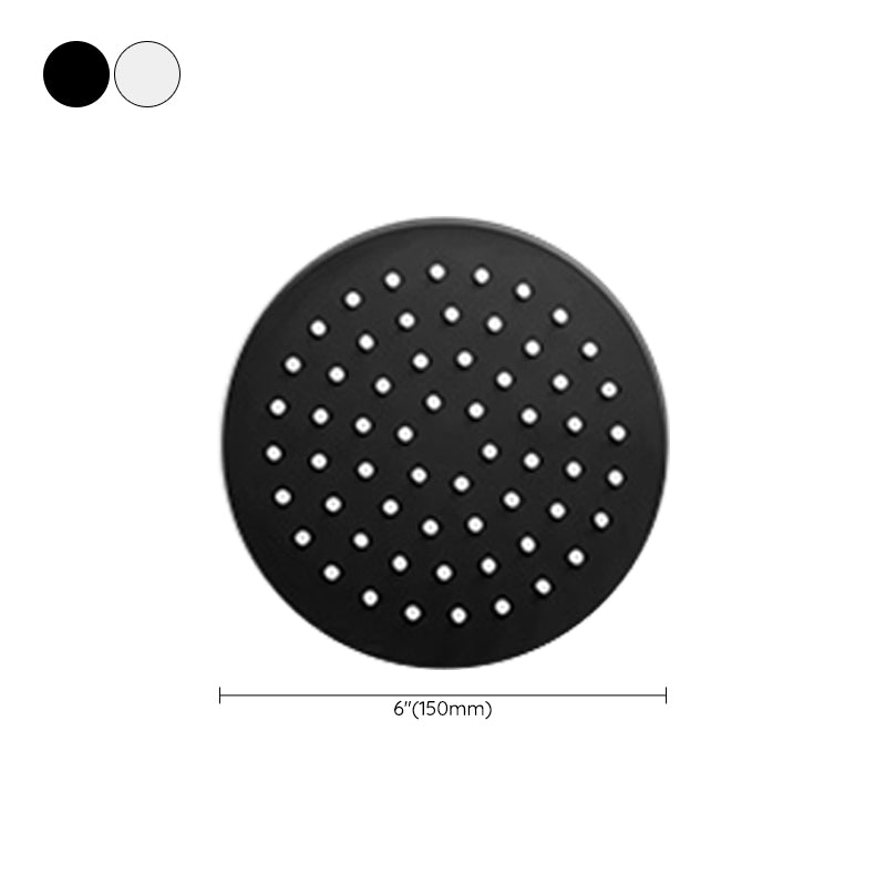 BowLift | Black round fixed shower head Modern design wall-mounted shower head