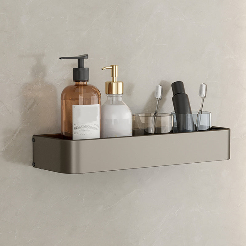 BowLift | Contemporary Aluminum Bathroom Accessory Set Grey Bath Shelf