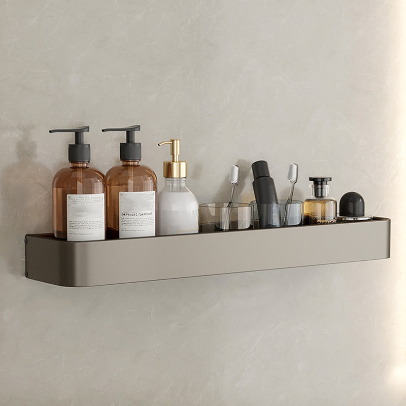BowLift | Contemporary Aluminum Bathroom Accessory Set Grey Bath Shelf