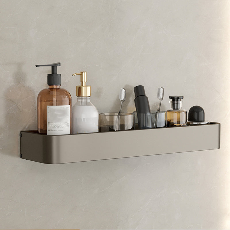 BowLift | Contemporary Aluminum Bathroom Accessory Set Grey Bath Shelf