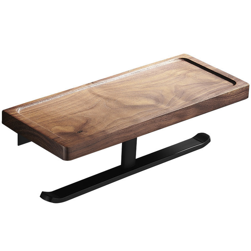 BowLift | Wood & Aluminum Bathroom Set Brown Bathroom Accessory Set